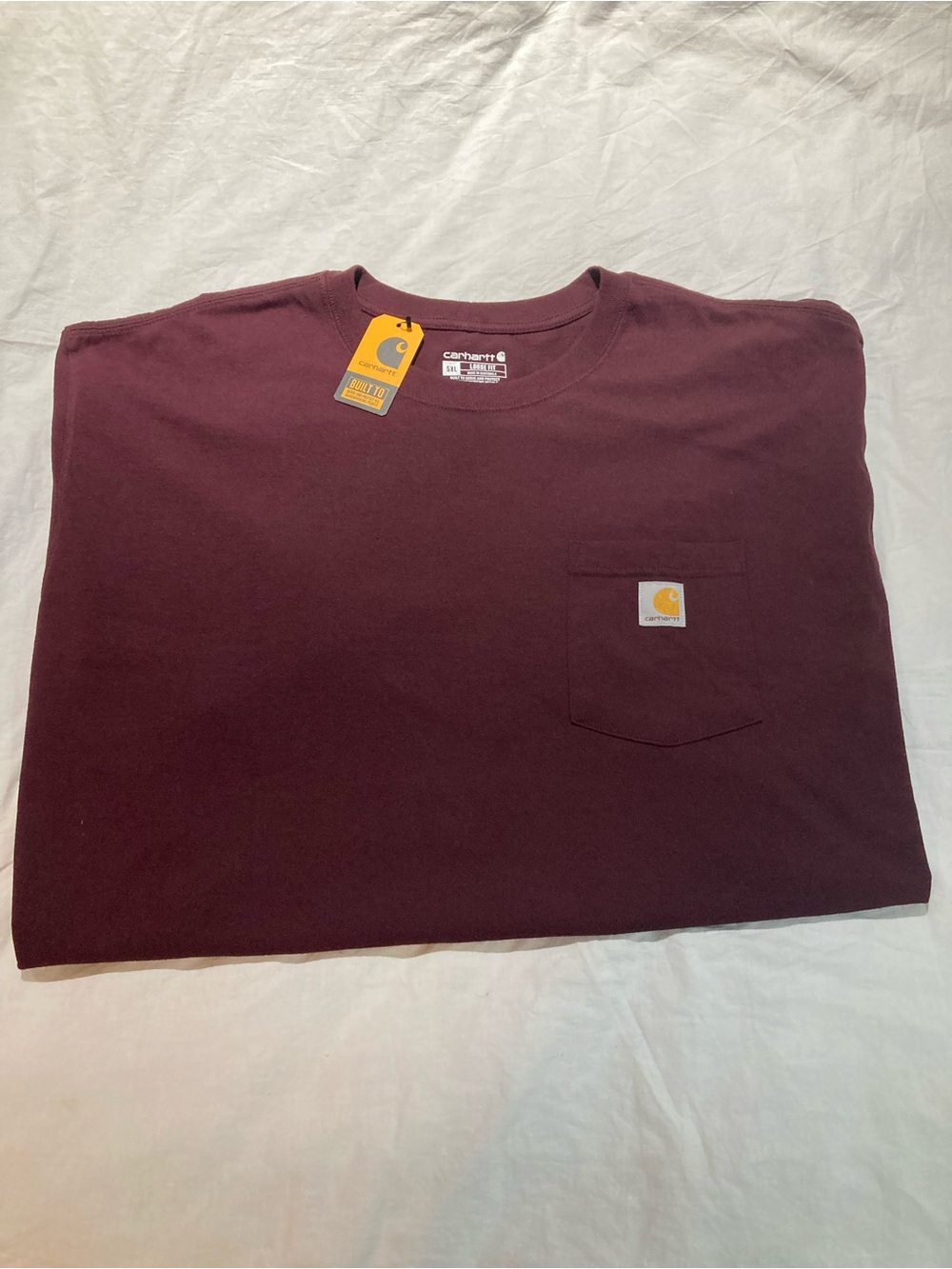 Carhartt Heavyweight Pocket Tee, Men’s size 5XLT, NWT!